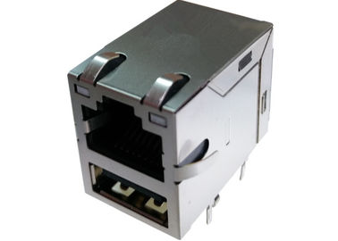 XRJB-A60-1-DA1-170 RJ45 USB Connector 10/100Mbps Magnetic