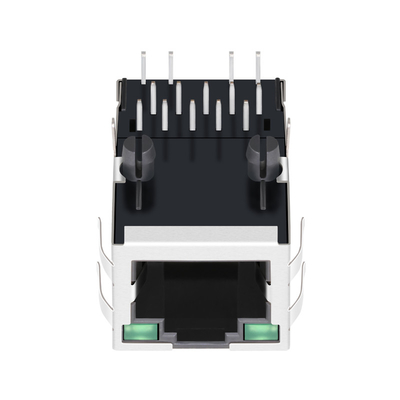 0875-1G1T-D8 magnetica Jack RJ45 1000BASE-T 1X1 Tab Up G/G LED