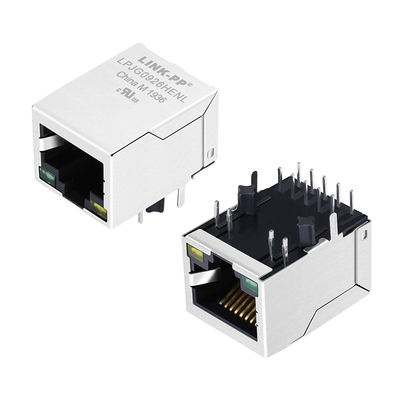 1x1 porto 1000Mbps POE+ RJ45 Jack With Transformer modulare LPJG0926HENL