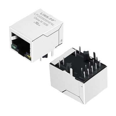 2337992-8 Jack Ethernet POE RJ45 a porta singola 1000 Base-T Linguetta rivolta verso il basso