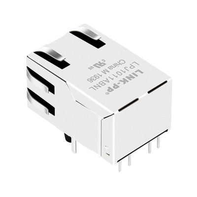 1x1 Pulse Jack RJ45 LED Connettore AutoMDIX 100 Base TX