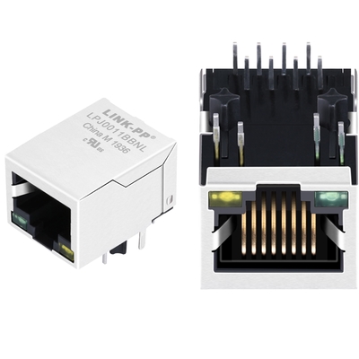 J00-0045NL 1x1 Magnetico RJ45 Jack 10/100Mbps Ethernet LPJ0011BBNL