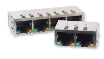 1x4 connettore RJ45 HFJ14-1G01ER-L12RL per applicazioni Gigabit Ethernet