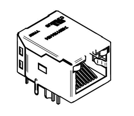RJ45 74991104404 Magnetismo integrato RJ45 10/100/1000BASE-T