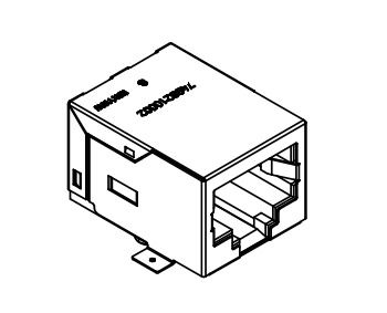 7498210002 Connettore RJ45 100BASE-TX PoE+ con Magnetici Integrati