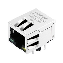 LPJ0011GENL RJ45 Jack modulare 1 x 10/100 di incrocio 13F-64GYDP2NL di Mbit Ehternet