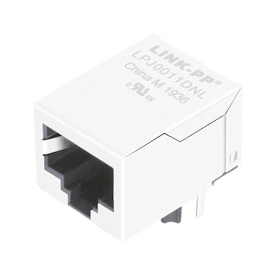 HFJ11-2450E-S1RL, connettore ad angolo Rj45 del porto di LPJ0011DNL uno con magnetica