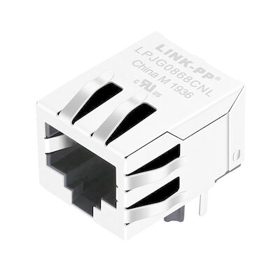 5-6605433-8 condensatore di RJ45 Jack modulare Decouping con il LED LPJG0806GENL