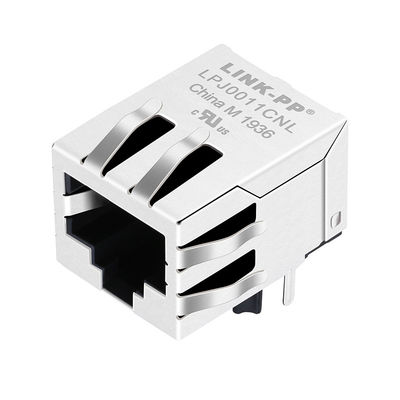 PWB magnetico Jack della Linguetta-giù di RB1-105B8K1A RJ45 Jack 10/100Base-T