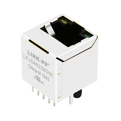 La base-t Y/G di JXD2-9015NL 10/100 ha condotto il connettore verticale di MagJack RJ45 del supporto