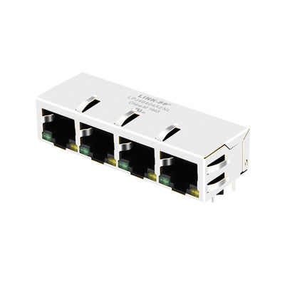 JXD0-4005NL RJ45 connettore femminile 1x4 porta 8 pin con LED