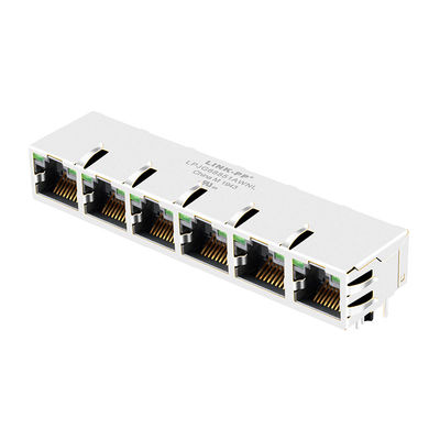 Perno RJ45 della Linguetta-Su 10 di impulso JG0-0027NL 1x6 con magnetica interna