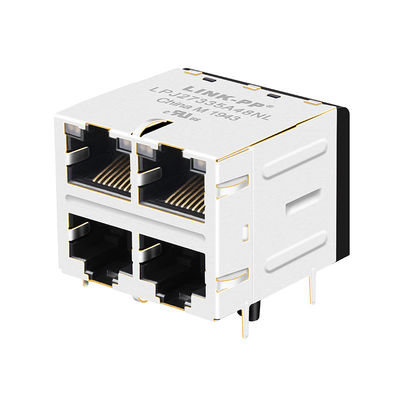 JX20-0252NL | LPJ27335A48NL RJ45 impilato procione lavatore 2x2 100Base-Tx 1CT/1CT RoHS