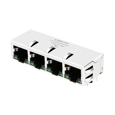 connettori verdi di 4x10/100Mbps PulseJack JX80-0022NL/LPJ46404AFNL LED Rj45