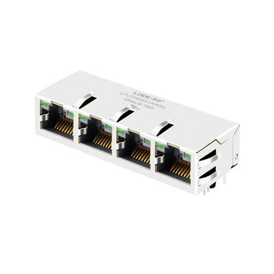 Connettore industriale RJ45 magnetico Jack di Ethernet del porto della base-t 1x4 di JG0-0026NL 100/1000