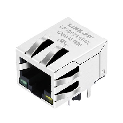 Verde di J0024D21BNL/1x1 connettore modulare principale giallo del porto Rj45 8p8c