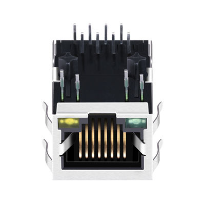 Base-t Tab Down Green/prese modulari magnetiche principali gialle Rj45 del porto 1x1 di J0035D21BNL 10/100