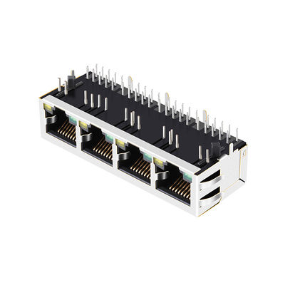 Ethernet Jack di magnetica del Multi-porto RJ45 8P8C 100Base-T di ARJ14A-MASD-A-B-EMU2 1x4