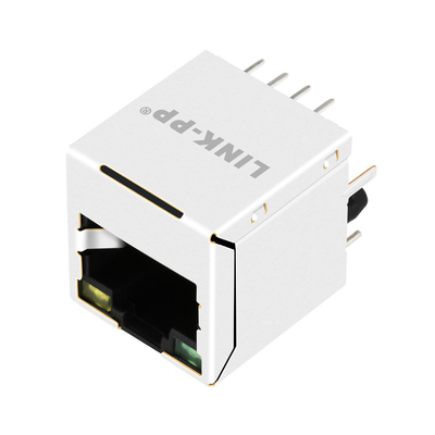 Porto 1000 della base-t 1X1 RJ45 magnetico verticale Jack Connctor V8BR-1AX1-GH