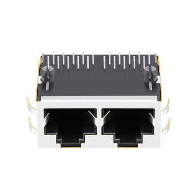 fermaglio 1000 della base-t Rj45 di Tab Down del porto 1x2 senza LED 1840638-1