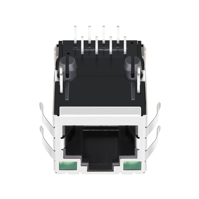 Rete Jack Tab Up Shielded With Green/LED verde del porto Rj45 di SI-80025-F 10/100 BASE-T 1x1