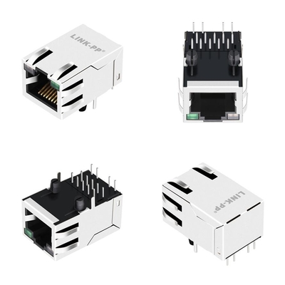 il centro JXT7-1131NL di Tab Up Single Port Magnetic RJ45 Jack 8 della base-t 10G