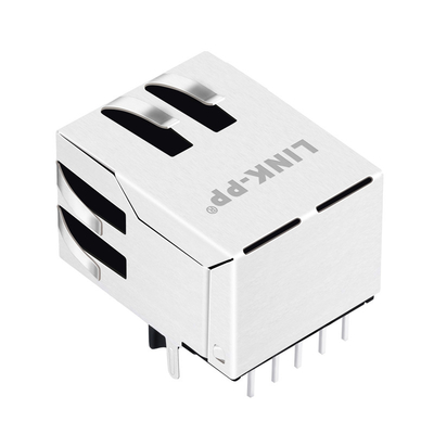 Il porto Rj45 Jack Without Led Tab Down della base-t 1x1 di JV006I21NLT 10/100 ha protetto con magnetica