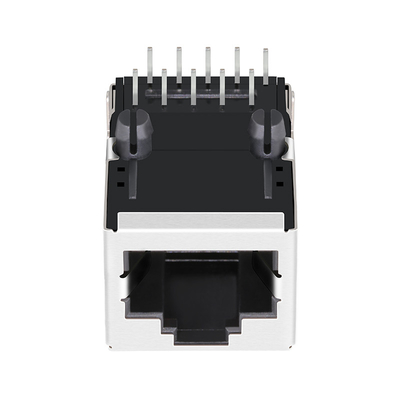 Base-t Tab Up Without Leds del fermaglio 100 di POE Rj45 del porto del diodo di raddrizzatore 46F-1451NWZ2NL 1x1