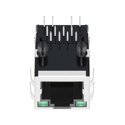 Linguetta del porto della base-t 1 di SI-80024-F 100 sul RJ45 Jack With Green femminile/LED verde