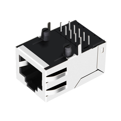 Singola base-t Rj45 Jack magnetico 8p8c Tab Up Without Leds del porto 100 di SI-80008-F