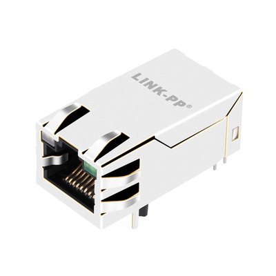 2250150-1 connettore della base-t 4PPoE Rj45 Magjack di Tab Up 2.5G con il tubo di luce di GO/G