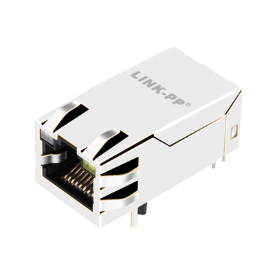 Tubo di luce della base-t RJ45 MagJack 4PPoE Tab Up With GO/Y del porto 5G di 0826-1X1T-JK-F 1x1