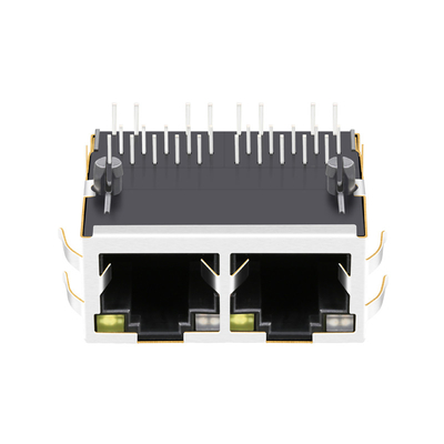 La base-t il RJ45 MagJack Tab Up With GO/Y del porto 2.5G di 0826-1X2T-HT-F 4PPoE 60W 1x2 ha condotto