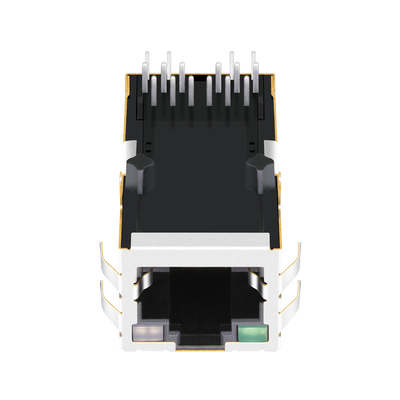 Il singolo porto il RJ45 MagJack Tab Up With G/GY di 0826-1L1T-57-F 10/100BASE-T POE ha condotto