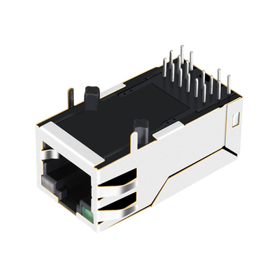 1-1840744-8 il verde/Green&Orange di gigabit il RJ45 Jack Female Connector 12PIN 1000 BASE-T ha condotto