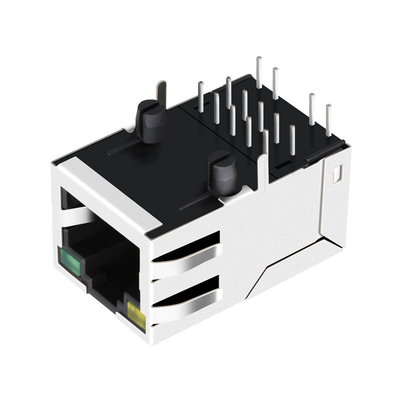 0875-1D1T-P2 che il singolo porto Rj45 ha integrato la base-t del connettore 10/100 gialla/verde ha condotto