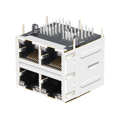 Il porto Rj45 della base-t 2x2 di JT5-2210NL 10G solleva JT5-2210NL con il crick 12p8c THT con il LED