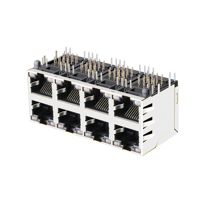 Fermagli POE 15W del porto RJ45 Magjack di J0B-0364NL 1000BASE-T 2X4 con principale