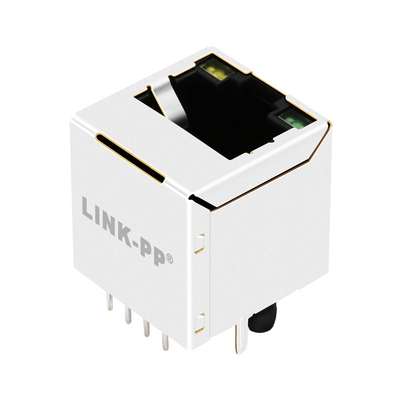 Il singolo porto il RJ45 VERTICALE MagJack YELLOW/GREEN di JXD2-0Z15NL 1000BASE-T ha condotto
