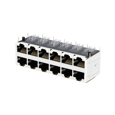 TUBI di LUCE magnetici del PORTO RJ45 Jack Female Connector With di JT5-2610CNL 10G BASE-T 2X6
