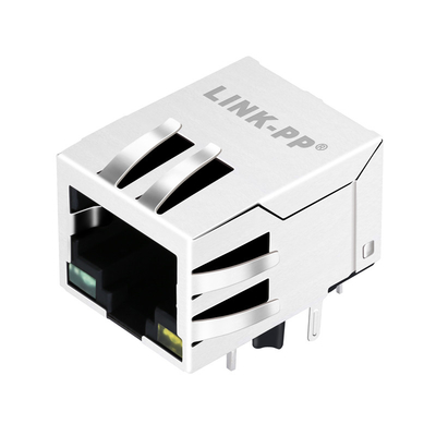 Linguetta del porto RJ45 MagJack di JXD0-0012NL 100 BASE-T POE 15W 1X1 GIÙ con GREEN/YELLOW principale
