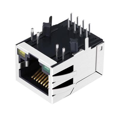 La singola magnetica Jack Tab Down With G/Y del porto RJ45 di ARJM11A3-009-AB-ER2 100 BASE-T ha condotto