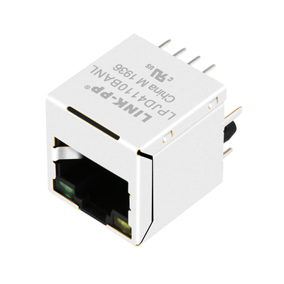 Giallo verticale del connettore RJ45 della base-t RJ4530H-R01 100/scheda verde del LED LPJD4110BANL
